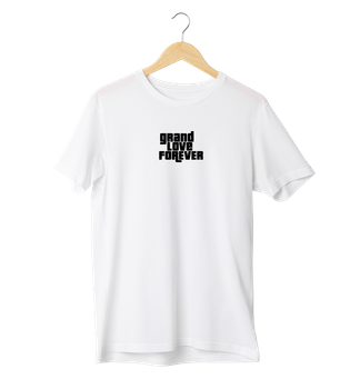 Футболка Ponty Shop з вашим фото «grand love forever» - Білий - L