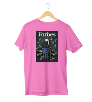 Футболка Ponty Shop з вашим фото "Forbes" - Рожевий - XL