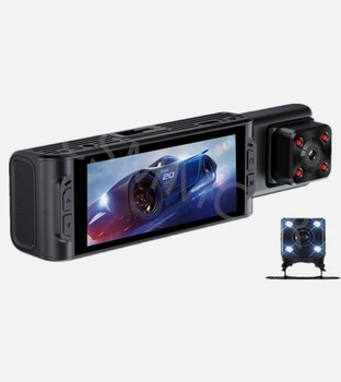 Видеорегистратор автомобильный CARDVR 3-объективный BCSMMCAR G66 | Full HD 1080P, Wi-Fi, G-Sensor, 3.16”