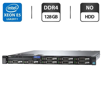 Сервер Dell PowerEdge R430 1U Rack / 2x Intel Xeon E5-2690 v3 (12 (24) ядер по 2.6 - 3.5 GHz) / 128 GB DDR4 / NO HDD / iDRAC8 with Lifecycle Controller / 2x 550W б/у