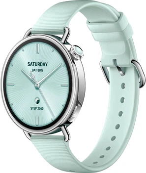 Смарт-часы Xiaomi Watch S4 41mm Fluororubber Strap Mint Green Global