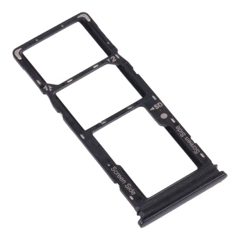 Держатель SIM-карты Tecno Spark 5 Pro, С разъемом на карту памяти, Черный - 455307