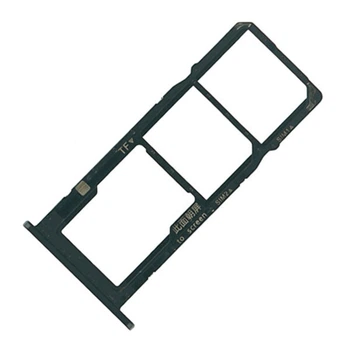 Держатель SIM-карты Huawei Y7 2019 / Y7 Prime 2019 / Y7 Pro 2019, С разъемом на карту памяти, Черный - 202810