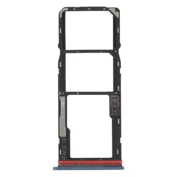 Держатель SIM-карты Motorola XT2425 Moto G24 Power, С разъемом на карту памяти, Синий - 564603