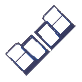 Держатель SIM-карты Samsung A405 Galaxy A40, С разъемом на карту памяти, Синий - 187682