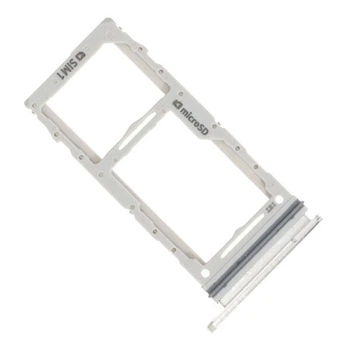 Держатель SIM-карты Samsung G980 Galaxy S20 / G981 Galaxy S20 5G / G985 Galaxy S20 Plus / G986 Galaxy S20 Plus / G988 Galaxy S20 Ultra, С разъемом на карту памяти, Белый - 213493