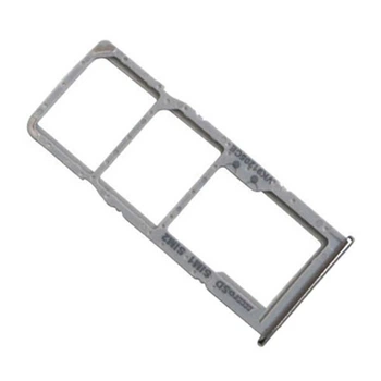 Держатель SIM-карты Samsung A515 Galaxy A51 / A715 Galaxy A71, С разъемом на карту памяти, Серебряный - 195400