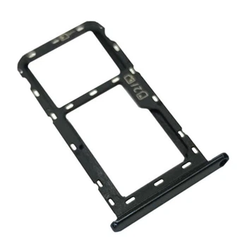 Держатель SIM-карты ZTE Blade A51 2021, С разъемом на карту памяти, Черный - 332419