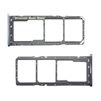Держатель SIM-карты Samsung A750 Galaxy A7, С разъемом на карту памяти, Черный - 187718
