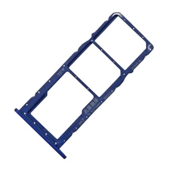 Держатель SIM-карты Huawei Honor 8A / Y6 2019 / Y6 Pro 2019, С разъемом на карту памяти, Синий - 188053