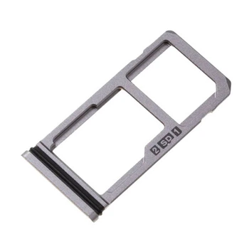 Держатель SIM-карты Nokia 8 Dual Sim, С разъемом на карту памяти, Серебряный - 187278