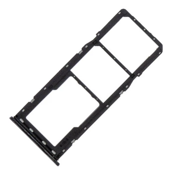 Держатель SIM-карты Samsung A225 Galaxy A22, С разъемом на карту памяти, Черный - 250185