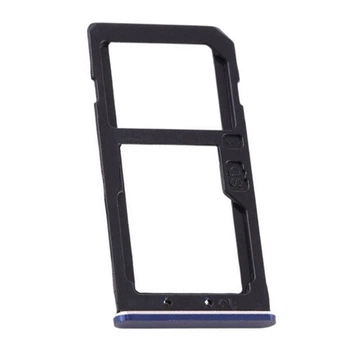 Держатель SIM-карты Nokia 6 Dual Sim, С разъемом на карту памяти, Синий - 187658