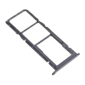 Держатель SIM-карты Huawei Y6P, С разъемом на карту памяти, Черный - 222306