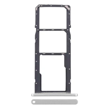 Держатель SIM-карты Tecno Spark 20C, С разъемом на карту памяти, Белый - 564677