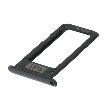 Держатель SIM-карты Samsung J330F Galaxy J3 Duos, С разъемом на карту памяти, Черный - 174759