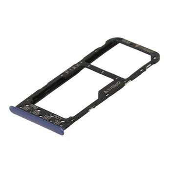 Держатель SIM-карты Huawei Nova 3i / P Smart Plus, С разъемом на карту памяти, Синий - 184286