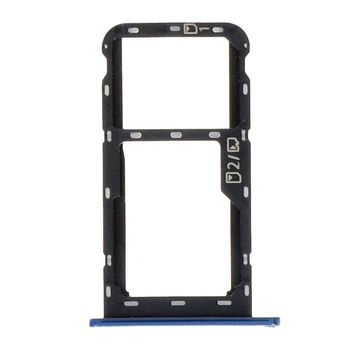 Держатель SIM-карты ZTE Blade A71, С разъемом на карту памяти, Синий - 328411