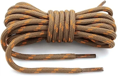 Шнурки круглые для обуви Shoelaces 140 см Brown golden