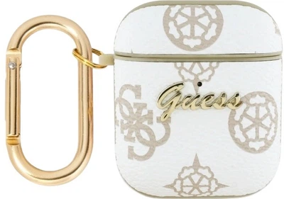 Чехол Guess 4G Hook для Apple AirPods 1/2 White (3666339310622)