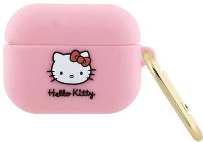 Чехол Hello Kitty Silicone 3D Kitty Head для Apple AirPods Pro Pink (3666339189686)