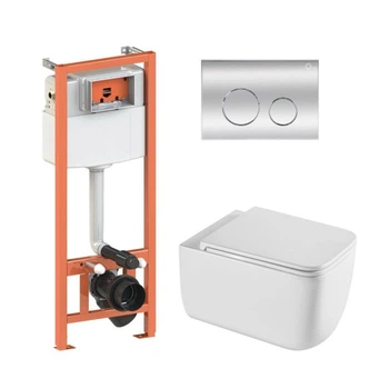 Инсталляция 4 в 1 Qtap Nest Gemini Хром (QT2533076EUQW46162)