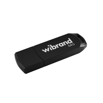 Флеш-накопитель Wibrand USB 2.0 Mink 64Gb черный