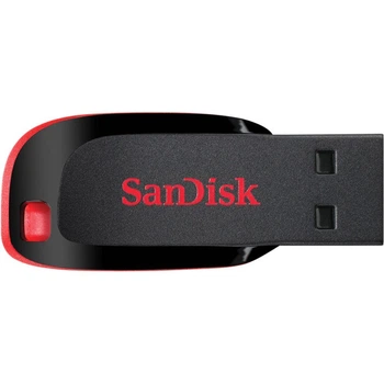 Флеш-накопитель SanDisk USB 2.0 Cruzer Blade 16Gb черный/красный