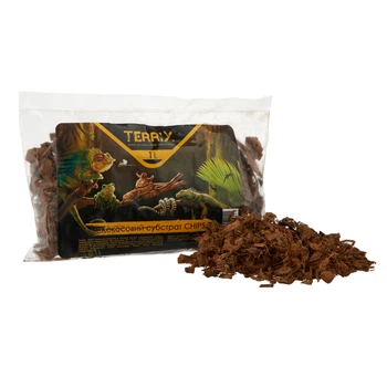 Кокосовый субстрат для террариума TerriX CHIPS кокос крупный чипсы 1 л
