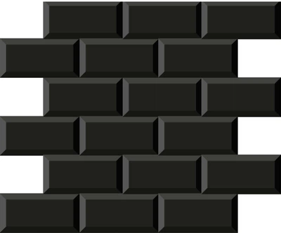 Мозаика Dune 187843 Mosaico Minimetro Negro 29.1*29.6 черная керамическая глянцевая