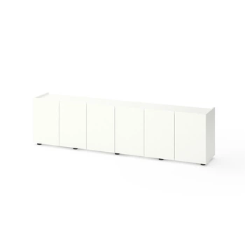 Тумба TV Metkas Home B026 2000х350х530 мм, ЛДСП, Білий сніг (MB026W)