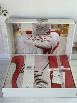 Постільна білизна Romeo home Digital Ранфорс 3D полуторний Cat