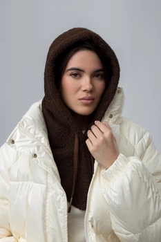 Капор з дов'язом FAMO KPR-0910-33 Брауні One size (KPR-0910-33)