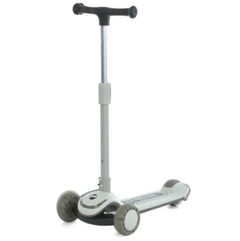 Самокат JR3-130-W Max-Big зі світлом і музикою, 3 колеса, складаний White/Gray