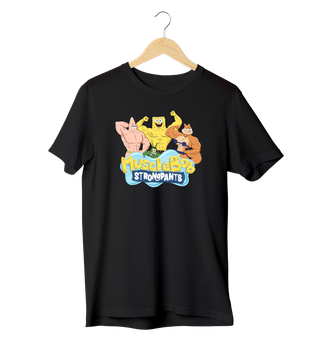 Футболка Ponty Shop «Muscle Bob» Чорний 2XL
