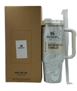 Термос термокружка Stanley Quencher H2.0 Tumbler из нержавеющей стали Gray Marble 0,88 л KT7002011