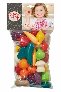 Zestaw do zabawy Ecoiffier Zestaw jedzenia 100% Chef 40 elementów (3280250009979)