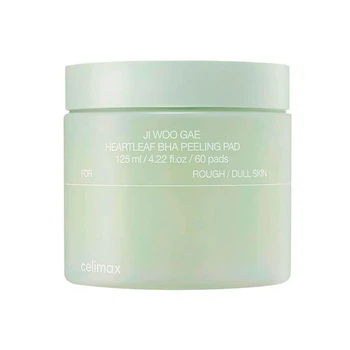 Пады для лица с салициловой кислотой Celimax Ji Woo Gae Heartleaf BHA Peeling Pad 60 шт