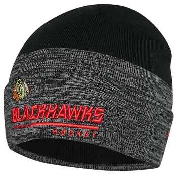 Зимняя шапка-бини chicago blackhawks nhl fanatics для взрослых