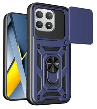 Чохол Camshield з кільцем-підставкою на Poco F8 Pro / dark blue