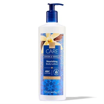 Питательный лосьон для тела Avon Care Cocoa & Vanilla Nourishing Body Lotion 48H Moisture с маслом какао и экстрактом ванили 720 мл