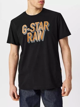 Футболка бавовняна довга чоловіча G-Star Raw 59475803(Dk Black) XL Чорна (3000832903133)