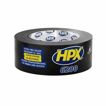 Армированный скотч клейкая лента HPX CB5025 6200 48мм х 25м Черный
