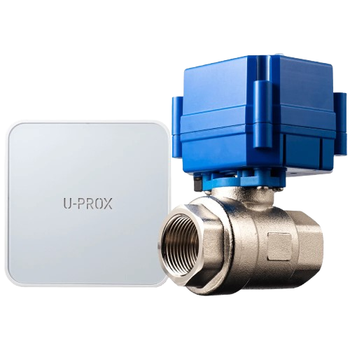 Моторизованный клапан с блоком управления U-Prox Valve DN15 1/2" IP67 из нержавеющей стали Синий
