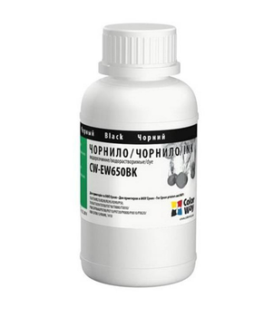 Чернило ColorWay TX650 Epson Stylus Photo 200 мл Black (CW-EW650BK02)