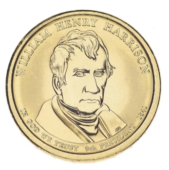 Монета США 1 долар 2009 P «9-й Президент Вільям Генрі Гаррісон» UNC (KM#450)