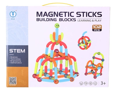 Магнітний конструктор Magboss будівельний 102 елементи 82870 (5904041140273)