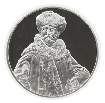 Медаль США Памятная медаль 1972-1976 Серебро Proof Рембрандт - Портрет Николаса Рётса (Ag 925, 67 грамм)