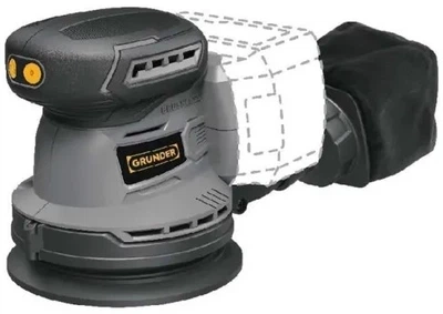 Шліфмашина акумуляторна Grunder ексцентрикова RO-B1118E 18 В (4772013276920)
