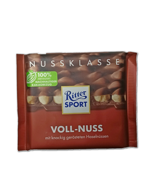 Шоколад Ritter Sport Voll-Nuss з фундуком 100 г (59033)